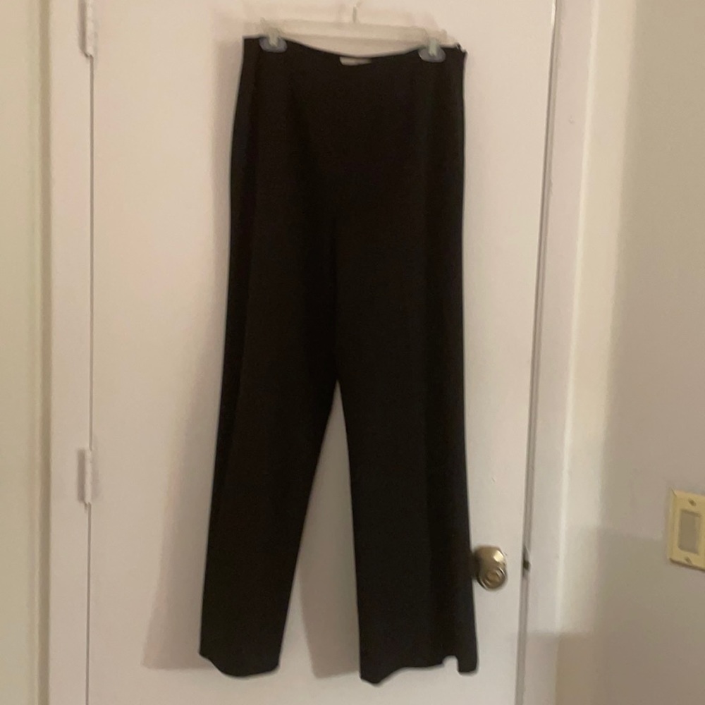 Palazzo pants poly/rayon/spandex. Side zipper.